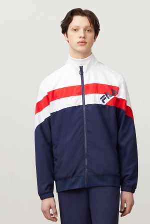 FILA Slade Track Jackets White,Mens Clothing | CA.FYDXNS915